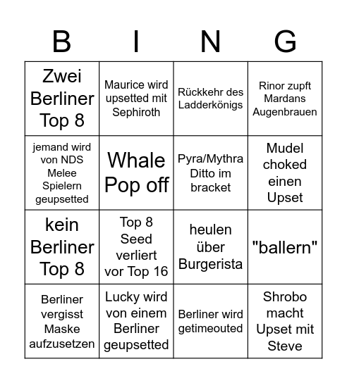 Virtua Bingo Card