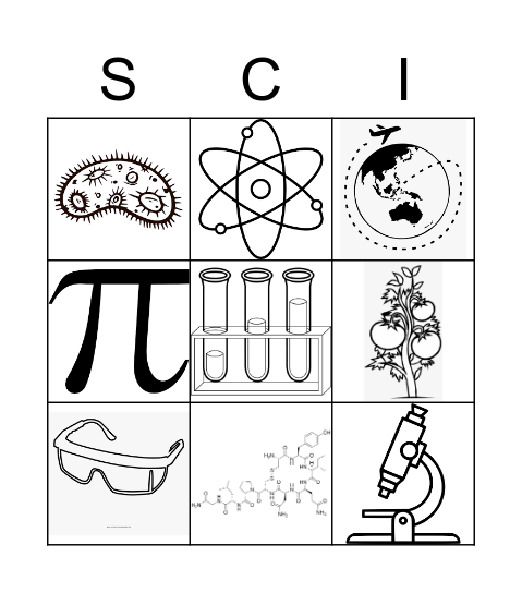 Science Week Bingo Card