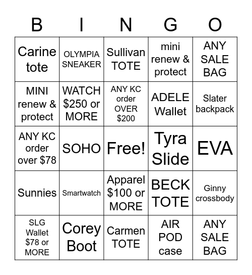 669 BINGO Card