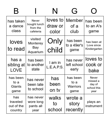 Bingo Card