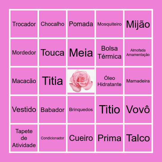 𝐁𝐢𝐧𝐠𝐨 𝐝𝐚 𝐌𝐚𝐫𝐢𝐚 𝐅𝐥𝐨𝐫 Bingo Card