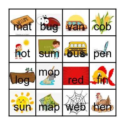 English week 1 Bingo Card