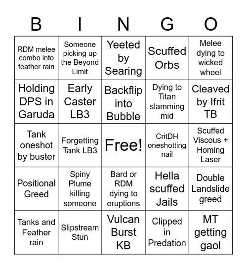 UWU Memes Bingo Card