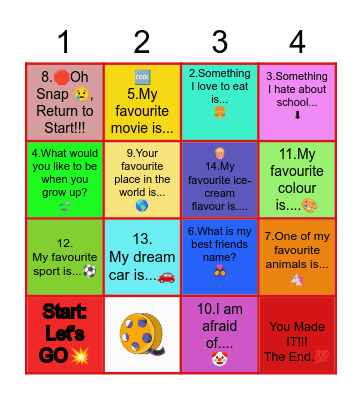 Getting To Know YOU, Getting To Know All About YOU!!! Bingo Card