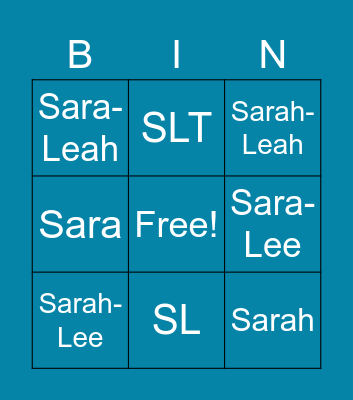 Who's That Girl? Bingo Card