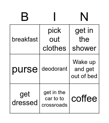 this Tuesday Bingo Card
