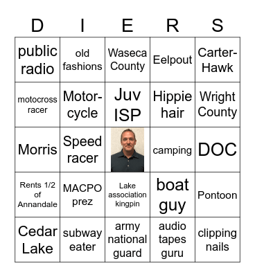 CARTER DIERS BINGO Card