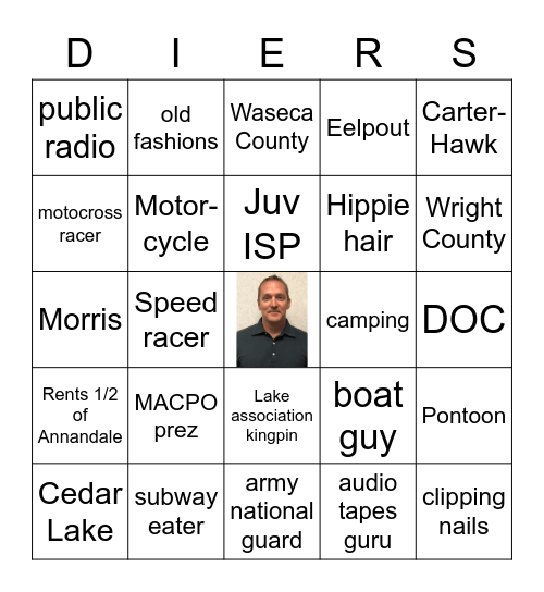 CARTER DIERS BINGO Card