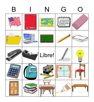 El Salón de Clase Bingo Card