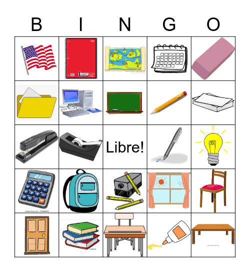 El Salón de Clase Bingo Card