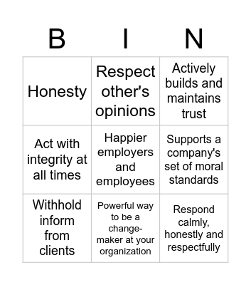 Huddle Bingo Card