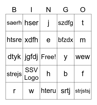 EVC Kick off Bingo Card