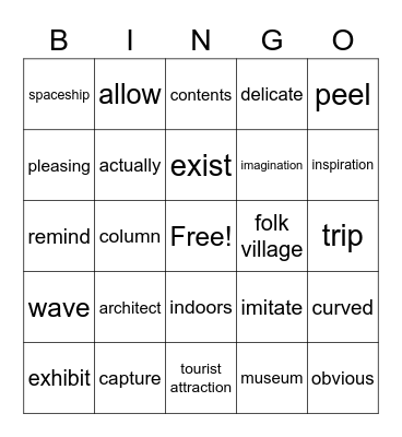 Lesson 6. Make the World Beautiful Bingo Card