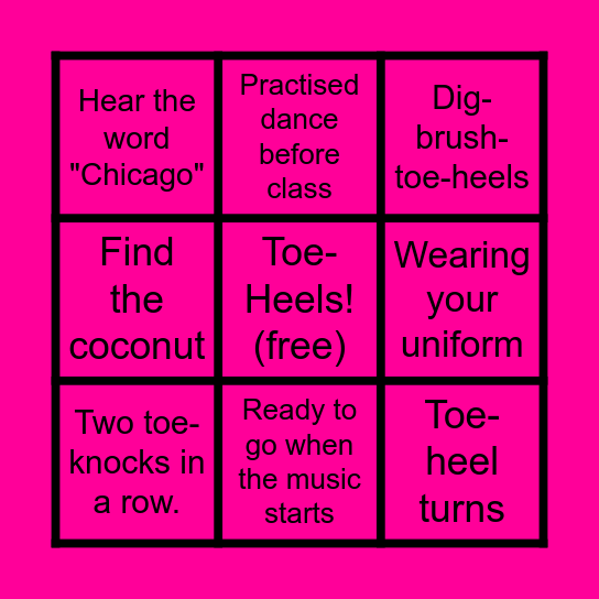 Stars Tap Bingo Card