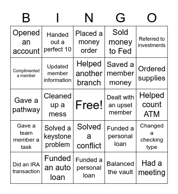 IHMVCU Leaders Bingo Card