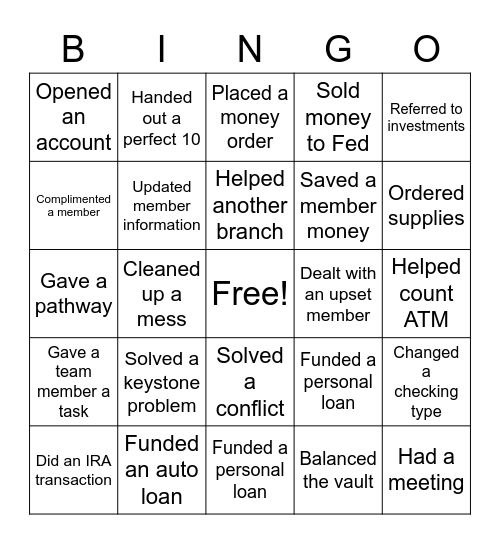 IHMVCU Leaders Bingo Card