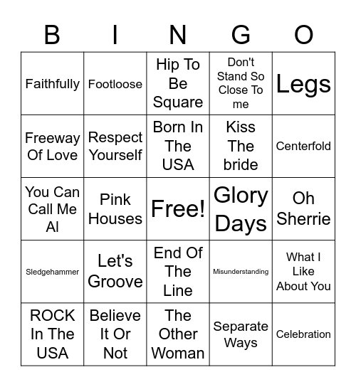 Whistle Misc. Cover All Bingo Card