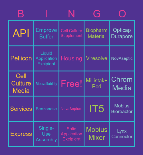Opportunity Players Bingo Card