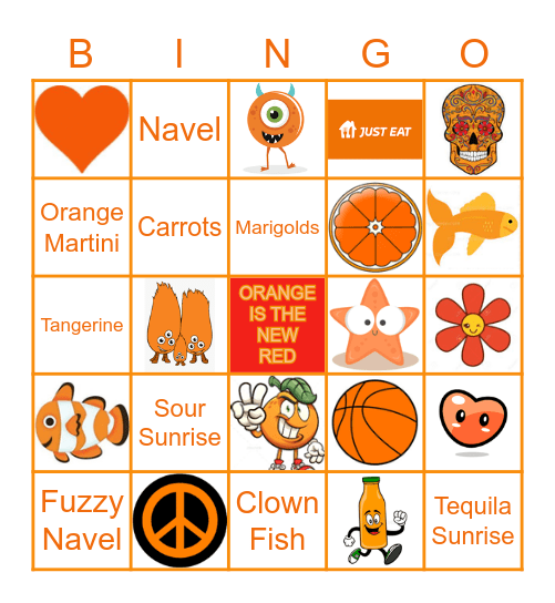 ORANGE IS THE NEW RED Bingo Card