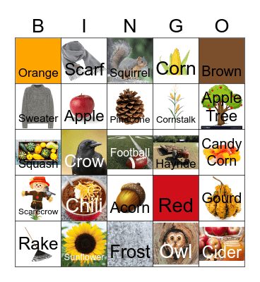 FALL Bingo Card