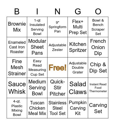 Fall 2021 BINGO Card