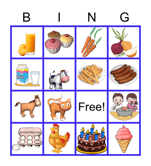 Let's play and practice! Bingo Card
