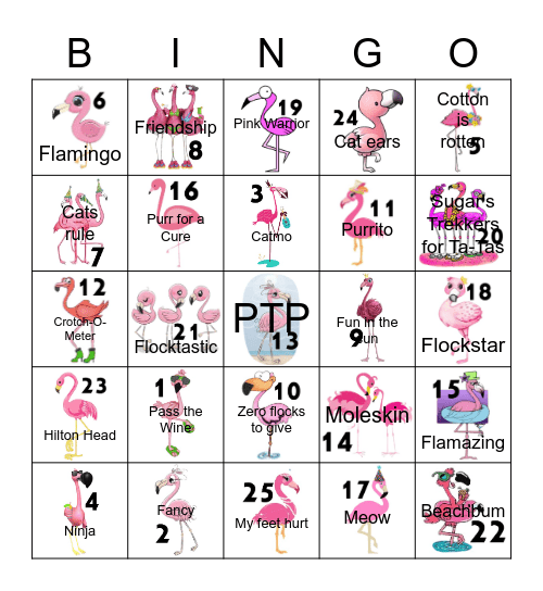 Pledge the Pink FlamBingo Card