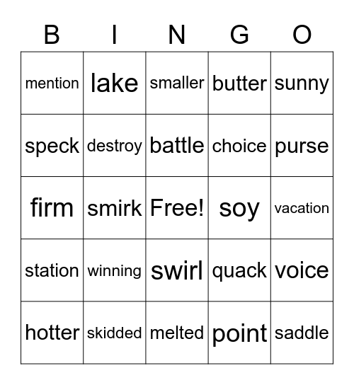 Sound Check Revision 2 Bingo Card