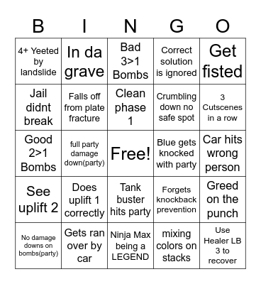 Titan FUN! Bingo Card