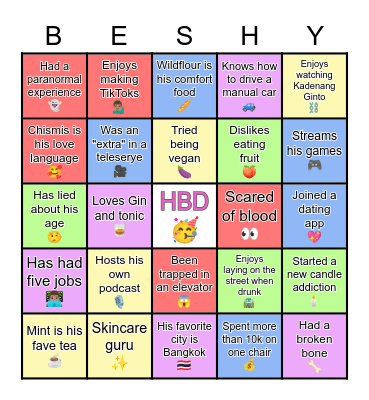 Happy Birthday Mark! 🎉 Bingo Card