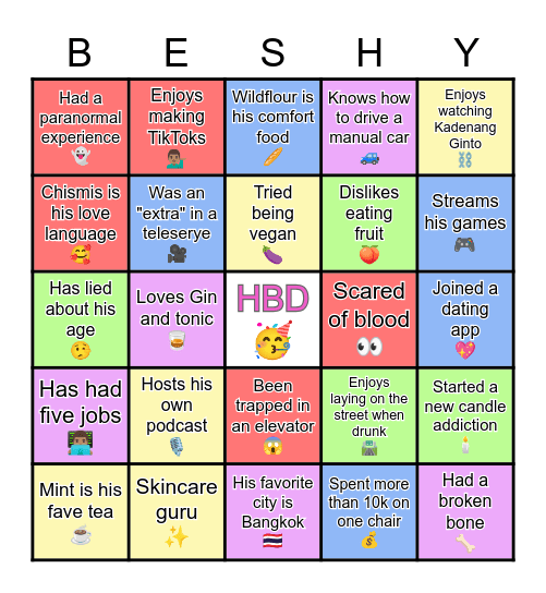 Happy Birthday Mark! 🎉 Bingo Card