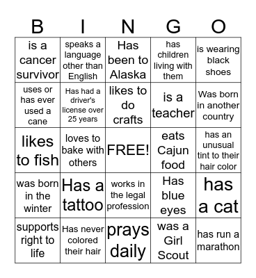 In Celebration of Women Bingo Card