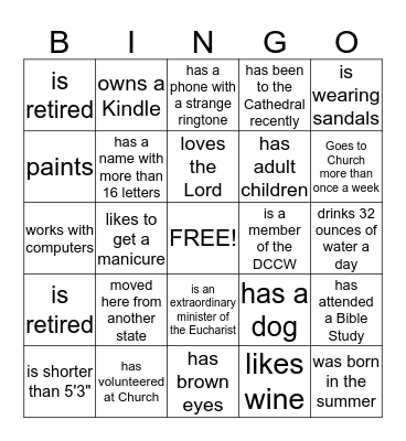 In Celebration of Women Bingo Card