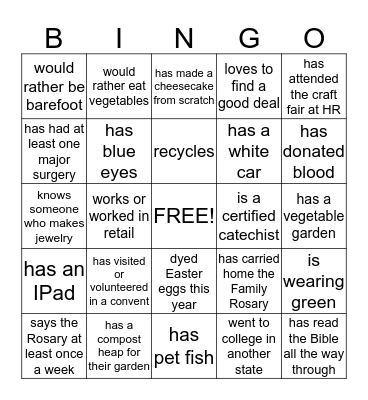 In Celebration of Women Bingo Card