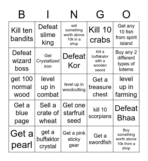 Islands Bingo! Bingo Card
