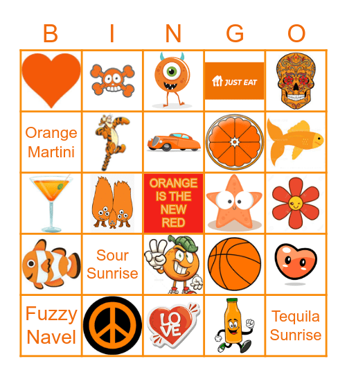 ORANGE IS THE NEW RED Bingo Card