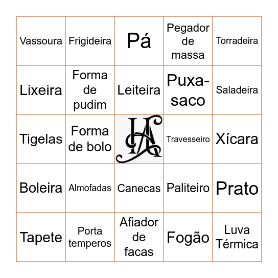 ♡ Chá dos Noivos ♡ Bingo Card