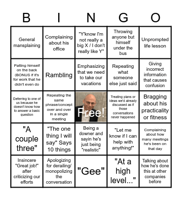 Charlie Brown Bingo Card