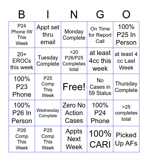 Area 3  - YES, I DO Bingo Card