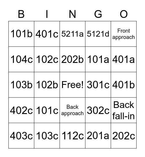 Alex Bingo Card