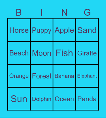 Makeeta's Bingo Card