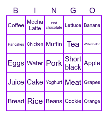 Bingo! Bingo Card