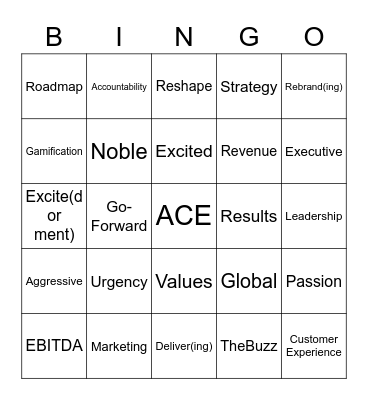 Town Hall Aug 2021 Bingo Card