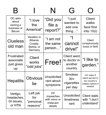 Balkan Depo Bing Bingo Card