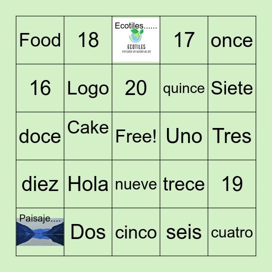 Lotería Bingo Card