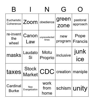 Warsaw Sept '21 Bingo Card