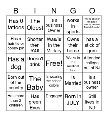 FIND SOMEONE WHO... C/0 2011 REUNION Bingo Card