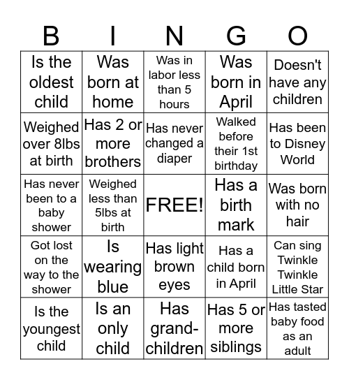 Bingo Card