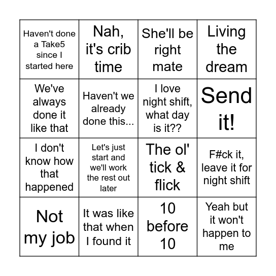 Safety by Choice, Not by Chance Bingo Card