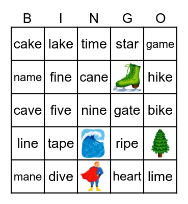 AK3 unit 1-2 Bingo Card